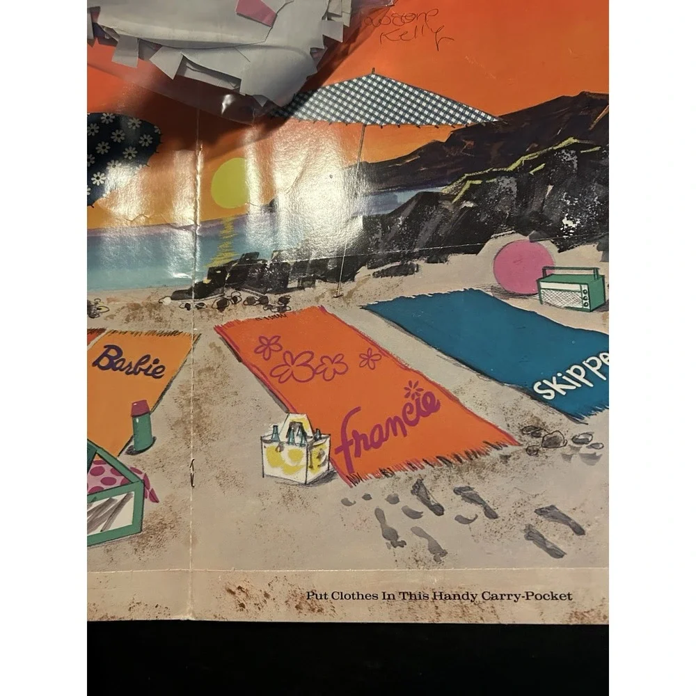 Vintage Malibu Barbie The Sun Set Paper Dolls Mattel 1972 Used Whitman